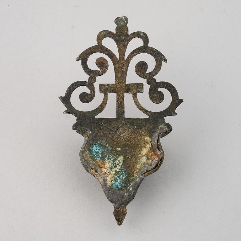 VIGVATTENSKÅL, brons, 1700-tal.