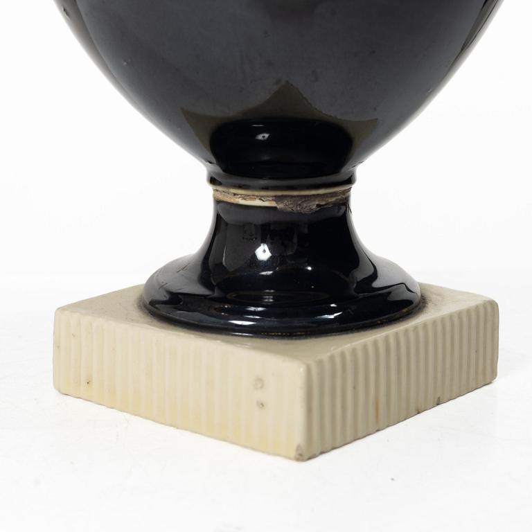 A faience vase, probably Marieberg, late 18th Century.