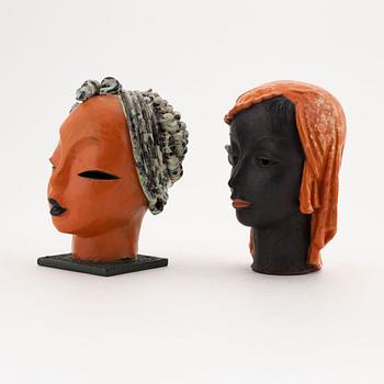 Figuriner, 2st, lergods,  Goldscheider, 1930/40-tal.