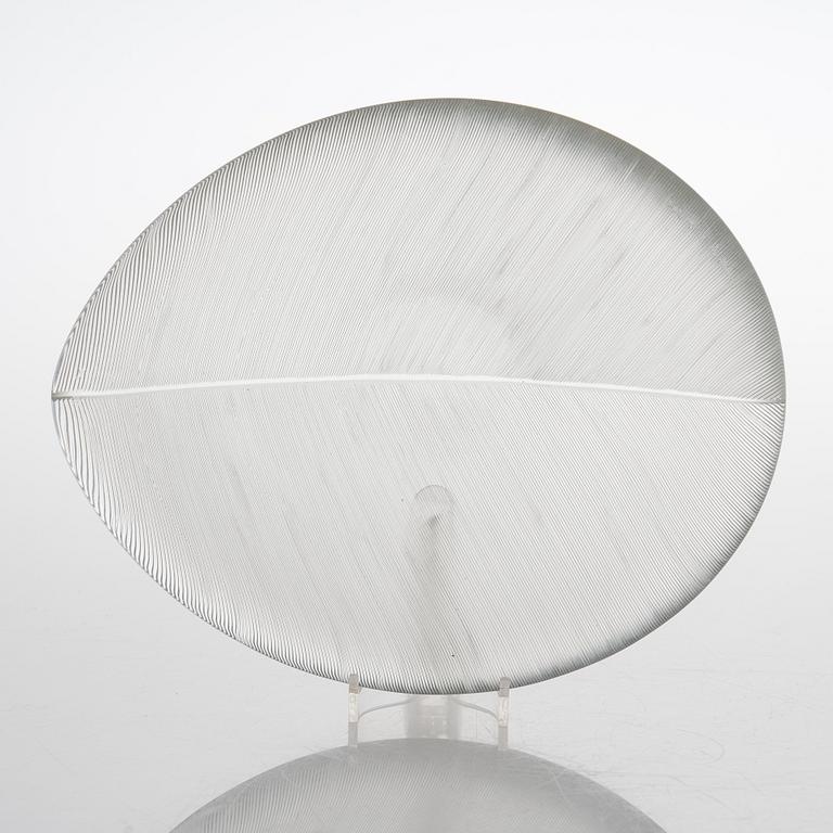TAPIO WIRKKALA, A '3337' glass bowl, signed Tapio Wirkkala Iittala -58.