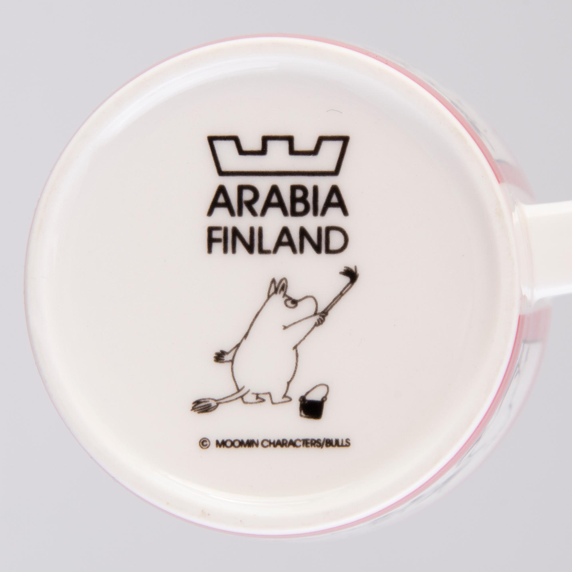 MUUMIMUKI, posliinia, "Muki roosa", Moomin Characters, Arabia 1990-1993.