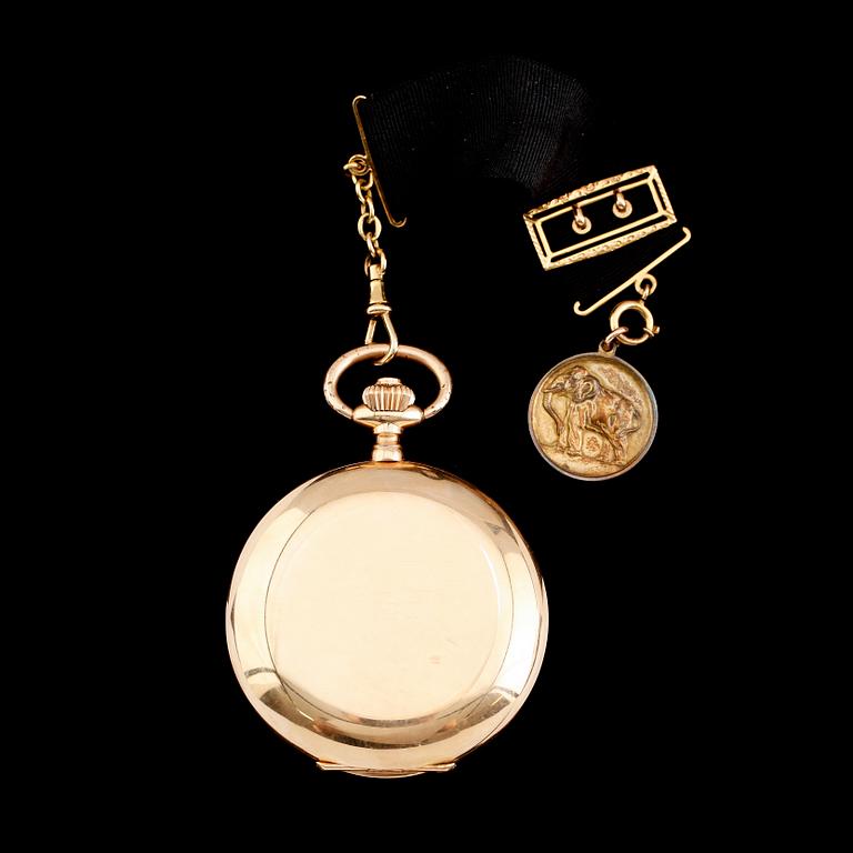 FICKUR, 14 k guld, savonettur, tidigt 1900-tal.