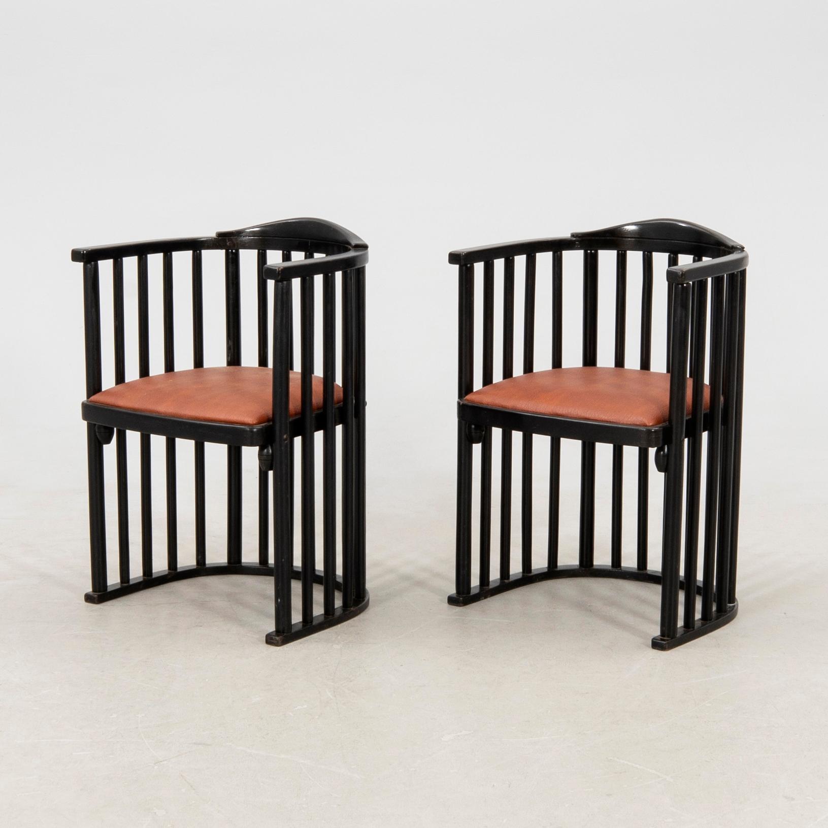 Josef Hoffmann, karmstolar ett par tillskrivna, 1900-talets första hälft.