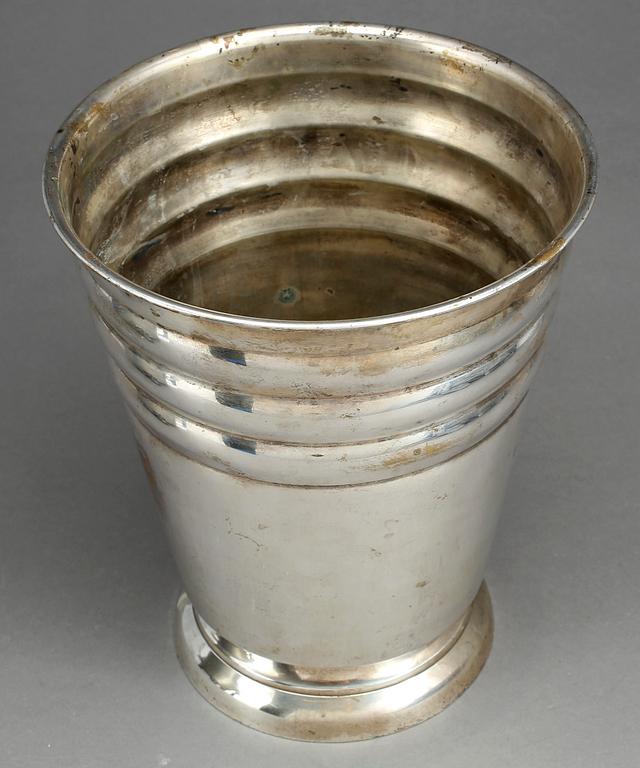 CHAMPAGNEKYLARE, nysilver, 1900-talets mitt.