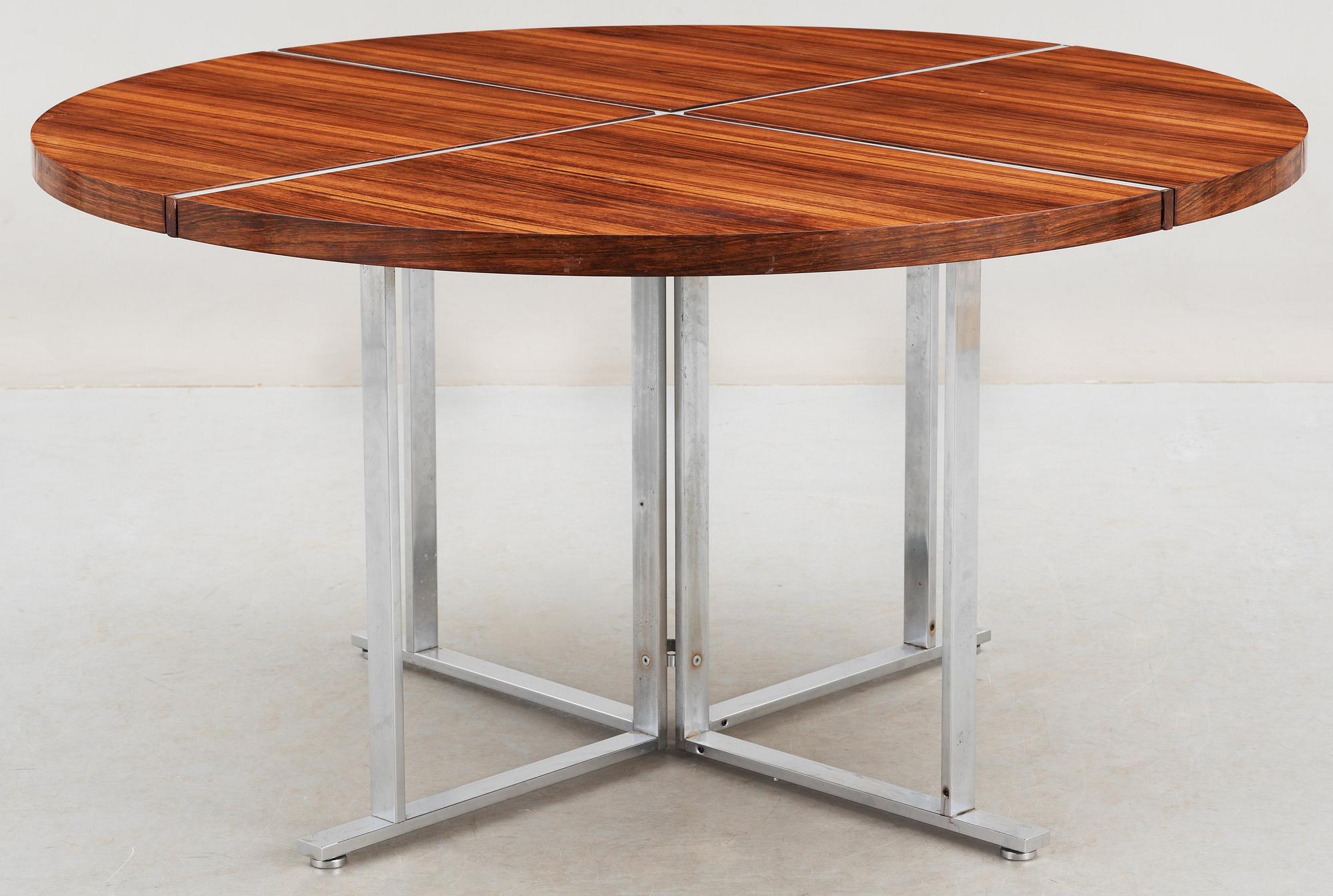 A rosewood dining table, attributed to Preben Fabricius & Jørgen Kastholm, Denmark 1960's.