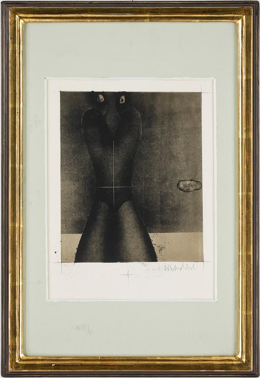 PAUL WUNDERLICH, färglitografier, 2 st, signerade, numrerade 13/100 respektive e.a.