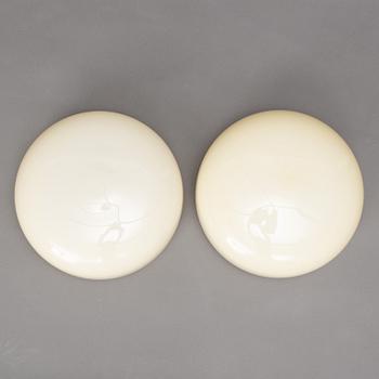 Harald Notini, a pair of ceiling lamps model "10676", Arvid Böhlmarks Lampfabrik, 1930s.