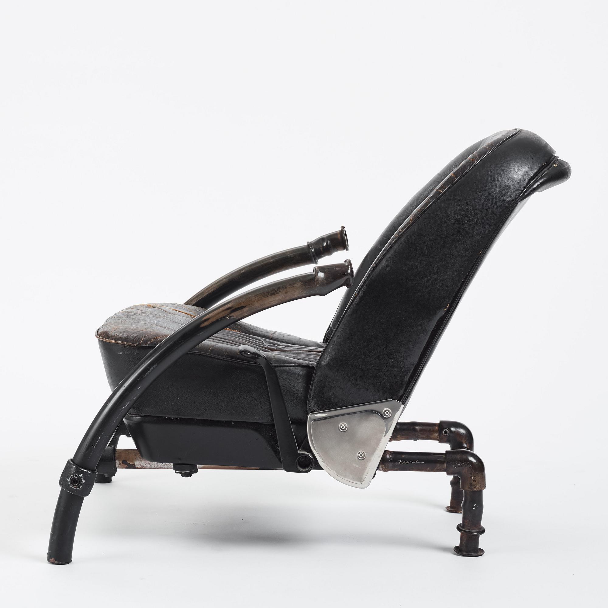Ron Arad, a rare and signed Rover-Chair, One Off, London 1980's.