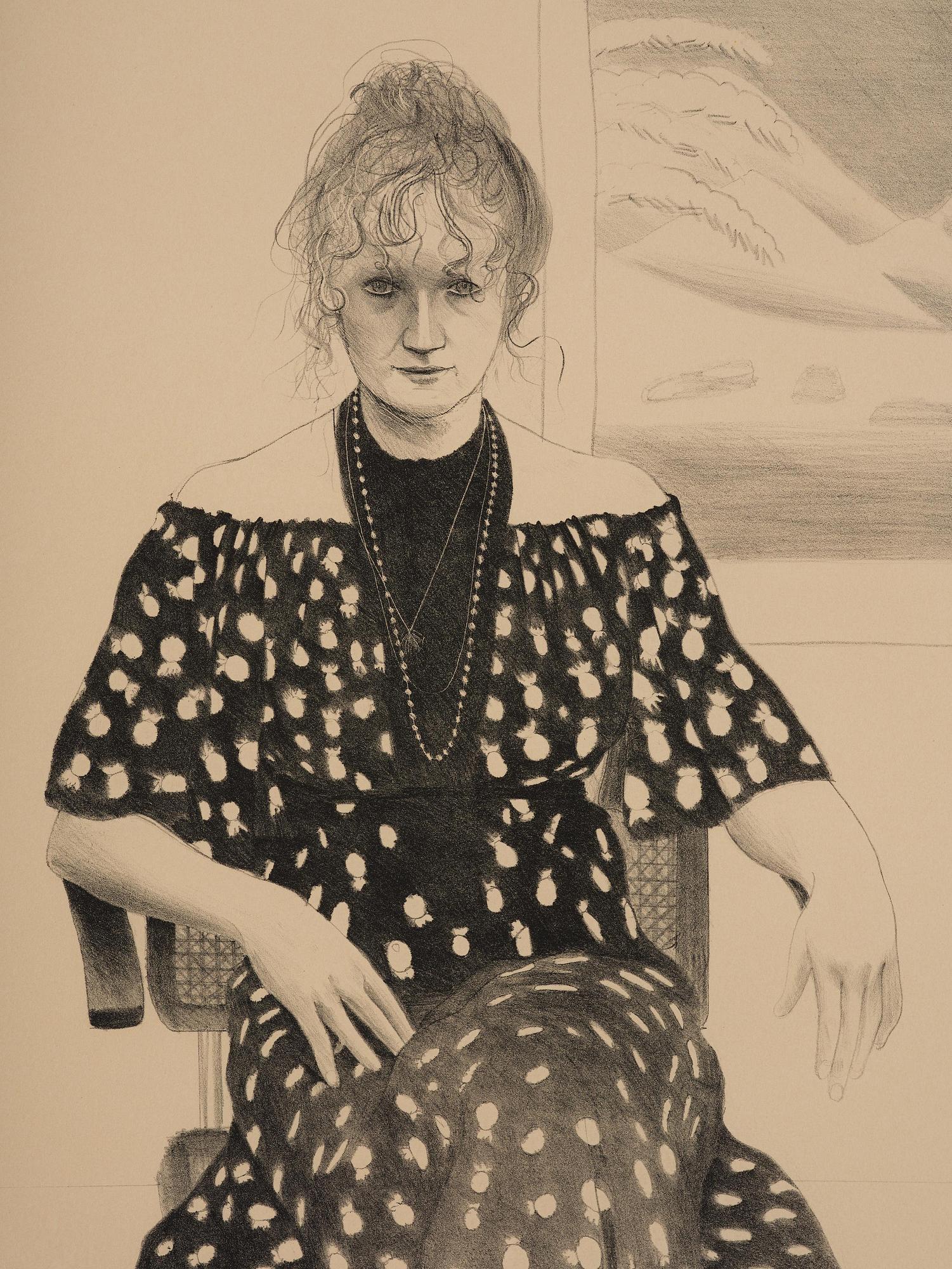 David Hockney, "Celia, 8365 Melrose Ave. Hollywood".