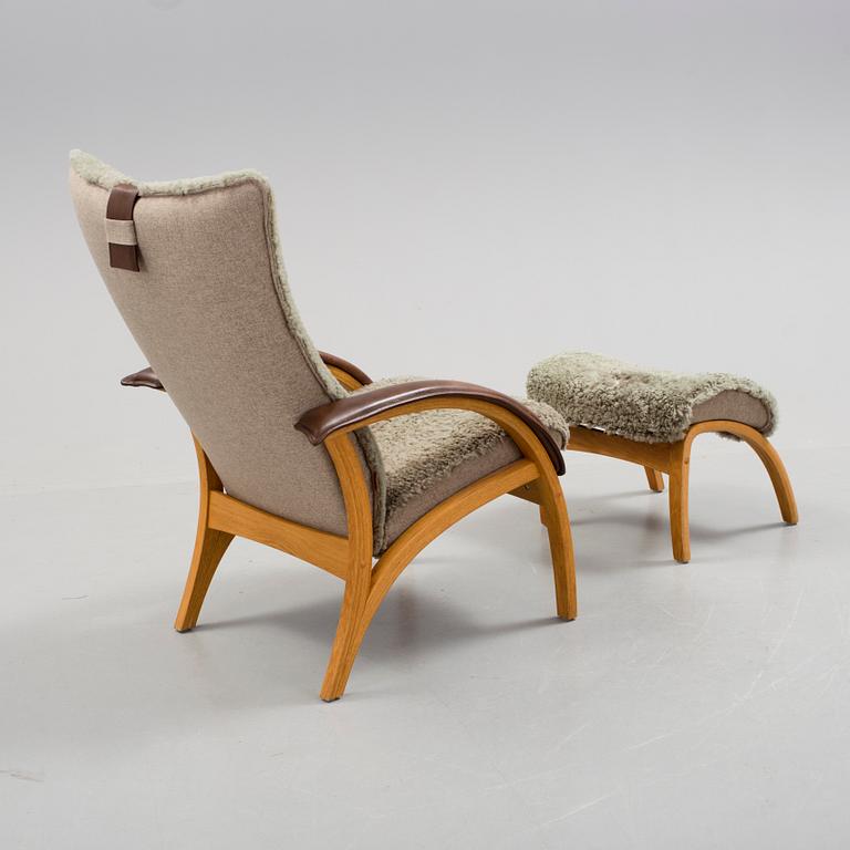 FÅTÖLJ MED FOTPALL, Brunstad Fabrikker, Norge, 2000-tal.