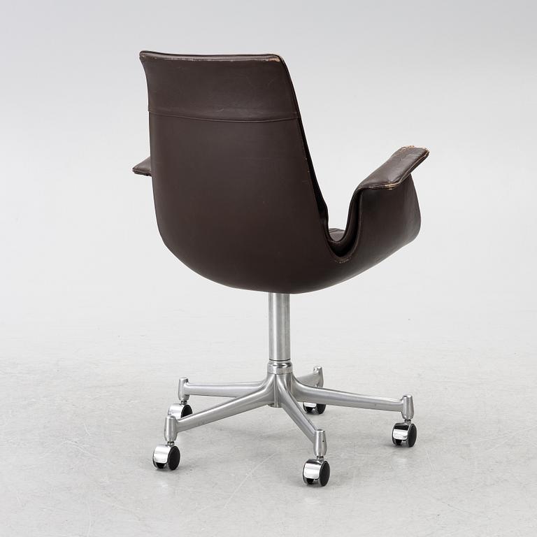 Preben Fabricius & Jørgen Kastholm, Desk chair, "Tulip", for Alfred Kill, Germany 1960s/70s.
