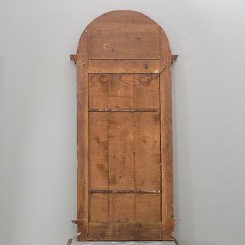 A EMPIRE CONSOLE TABLE AND MIRROR, FIRST HALF OF 19TH CENTURY.