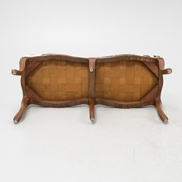 A rococo style bench, early 20th Century.