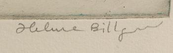 Helene Billgren, litografi, signerat, numrerat 96/250.