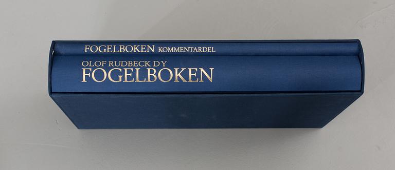 BOK samt PLANCHVERK (3) Olof Rudbeck dy "Fogelboken" faksimilutgåva René Coeckelbergs förlag 1191/1499 1985.