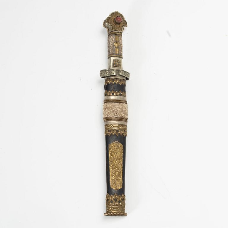 Kniv, Tibet, omkring år 1900.