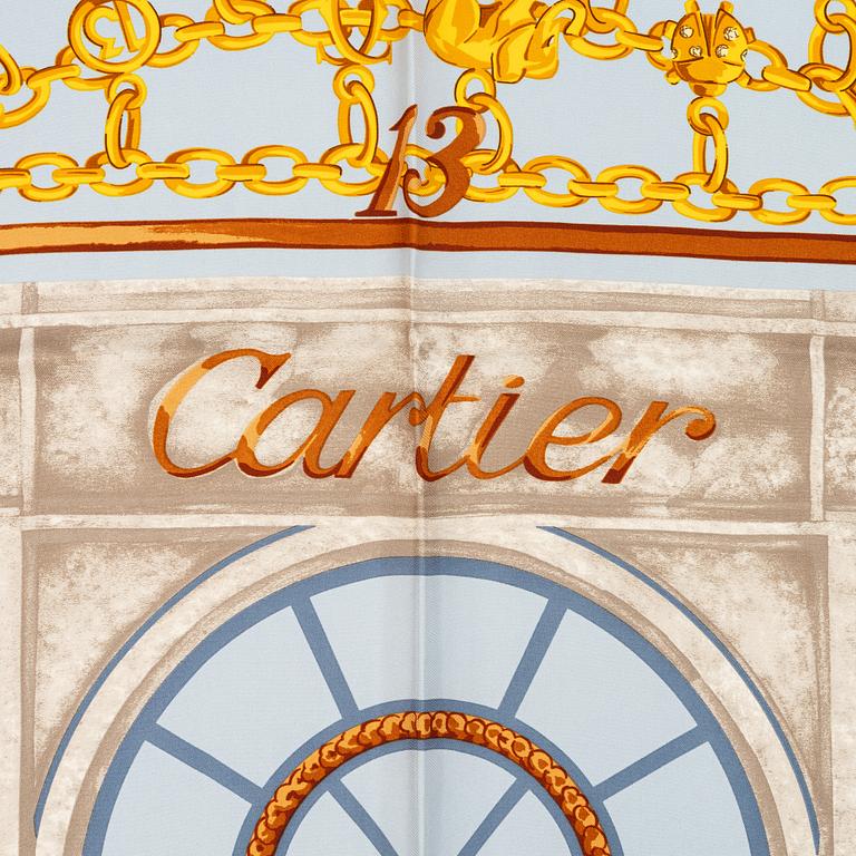 Cartier, scarf.