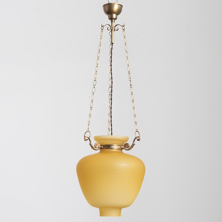 Bertil Brisborg, a ceiling lamp model "31914", Nordiska Kompaniet, 1940s-50s.