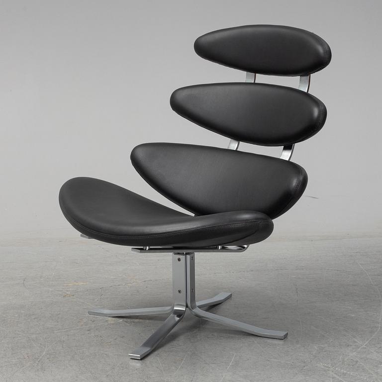 POUL VOLTHER, a 'Corona EJ 5' easy chair, Erik Jørgensen, Denmark.