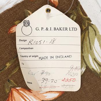 Fabric by the meter, GP & J Baker, England, possibly "Symphony".