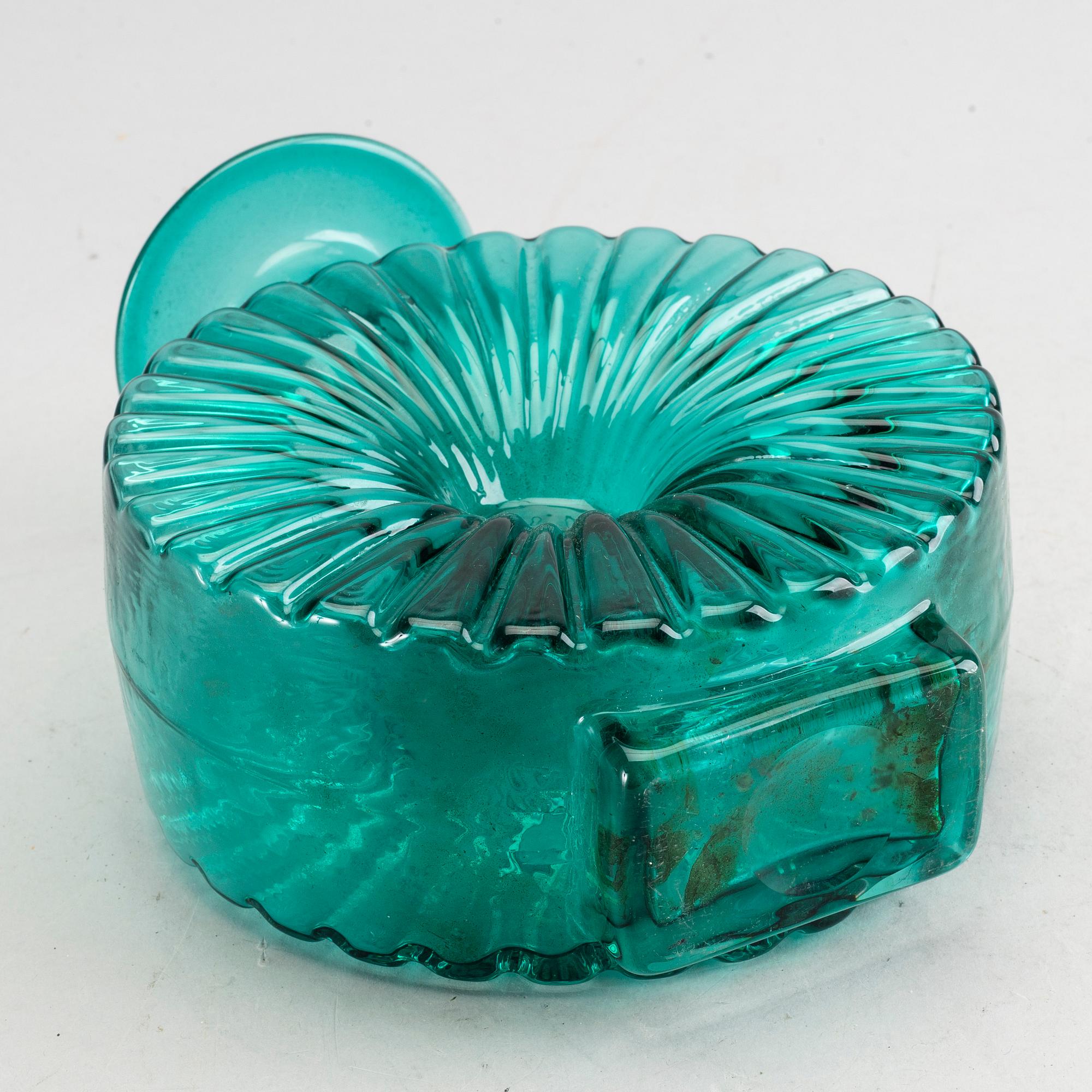 HELENA TYNELL, flaska, glas, "Solflaska", Riihimäen Lasi Oy, 1900-talets mitt / andra hälft.