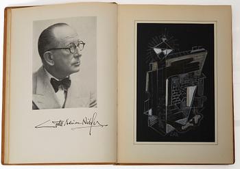 Gösta Adrian-Nilsson, book, "Gösta Adrian-Nilsson" by Nils Lindgren, with original drawing by GAN.