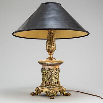 BORDSLAMPA, empirestil, 1900-talets mitt.