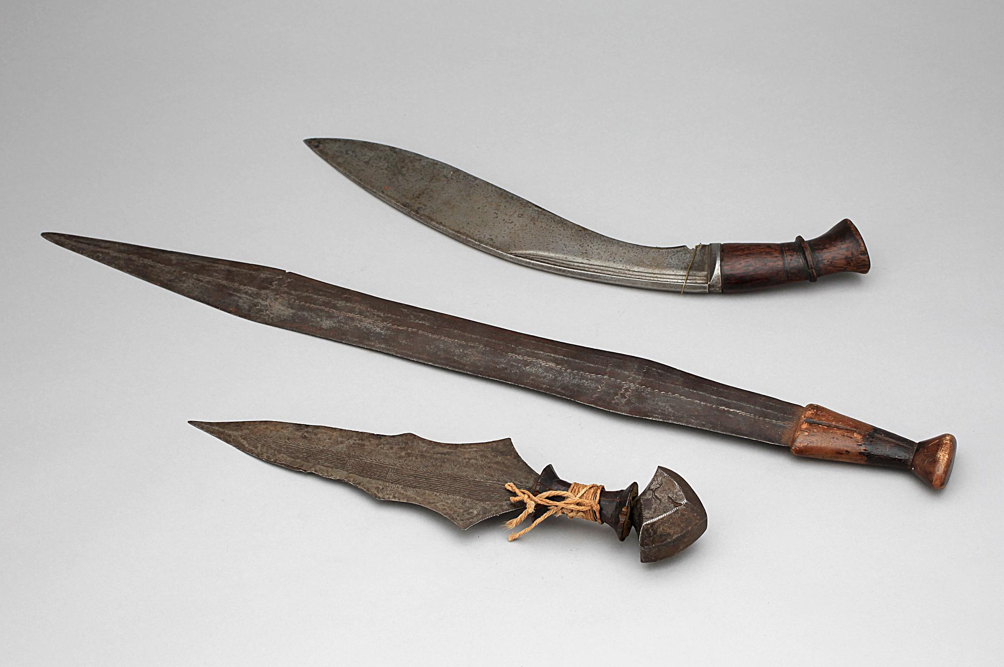 BLANKVAPEN, 3 st, orientaliska, 1800/1900-tal.