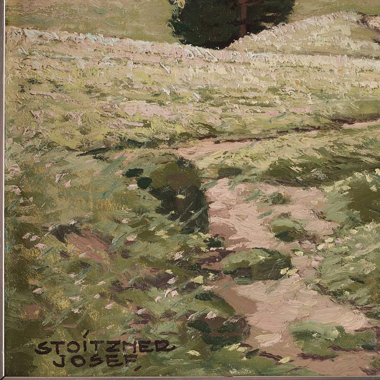 Josef Stoitzner, Alpine landscape.