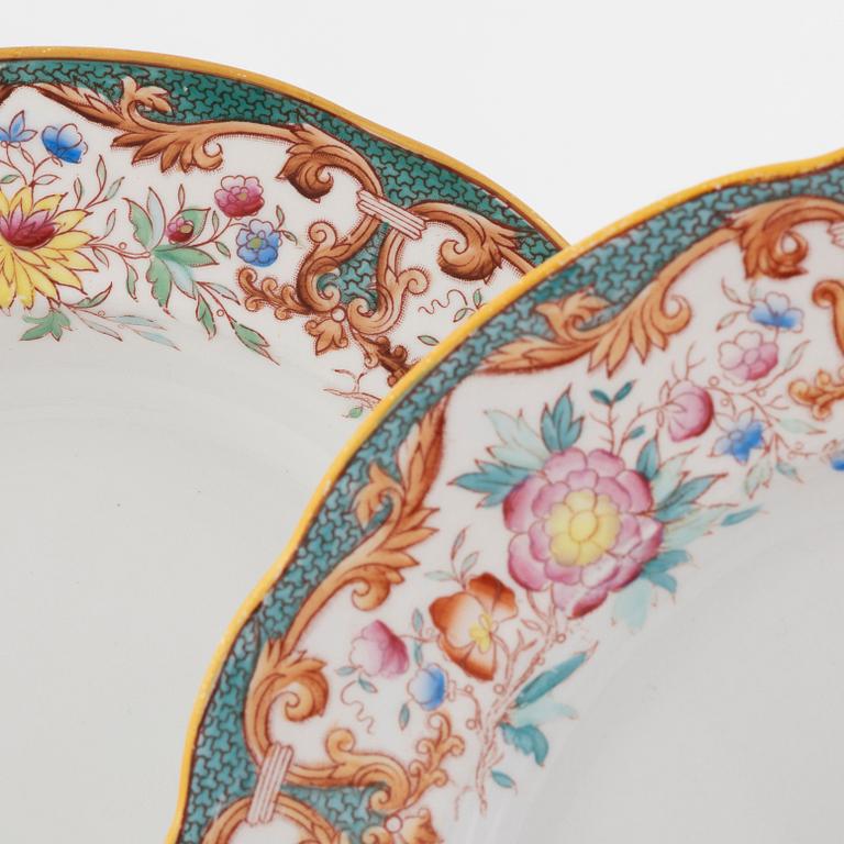 A creamware "Formosa" dinner service, Rörstrand, Sweden, around 1900.
