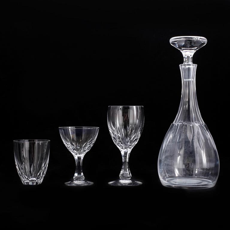 GLASSERVIS, 35 delar, "Fontän", Vicke Lindstrand, Kosta Boda.