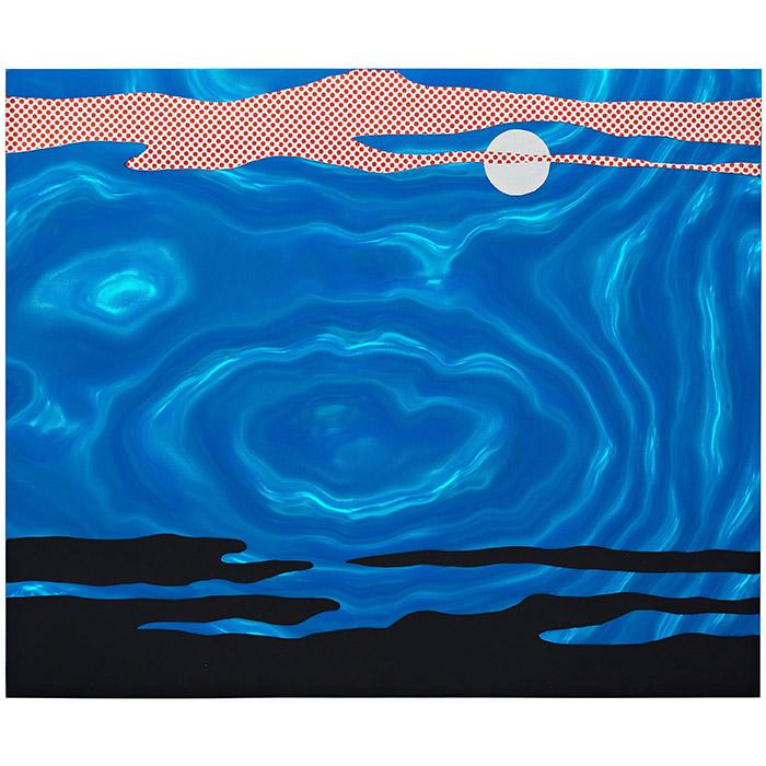 Roy Lichtenstein, "Moonscape" from "11 Pop Artists, Volume I"