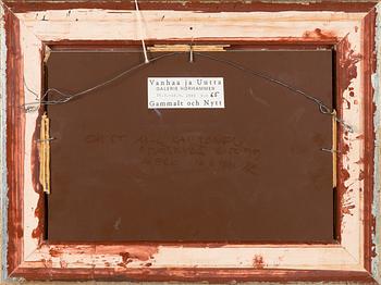 Nadine Lundahl, olja på pannå, signerad och daterad -83.