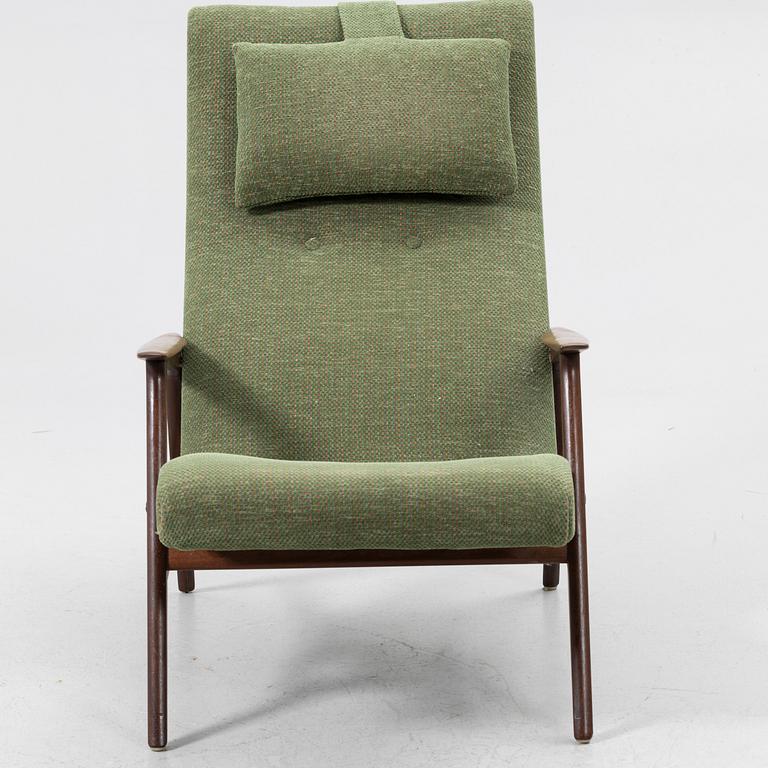 Vilstol/fåtölj, modell "Siesta", Jio Möbler, Sverige, 1960-tal.