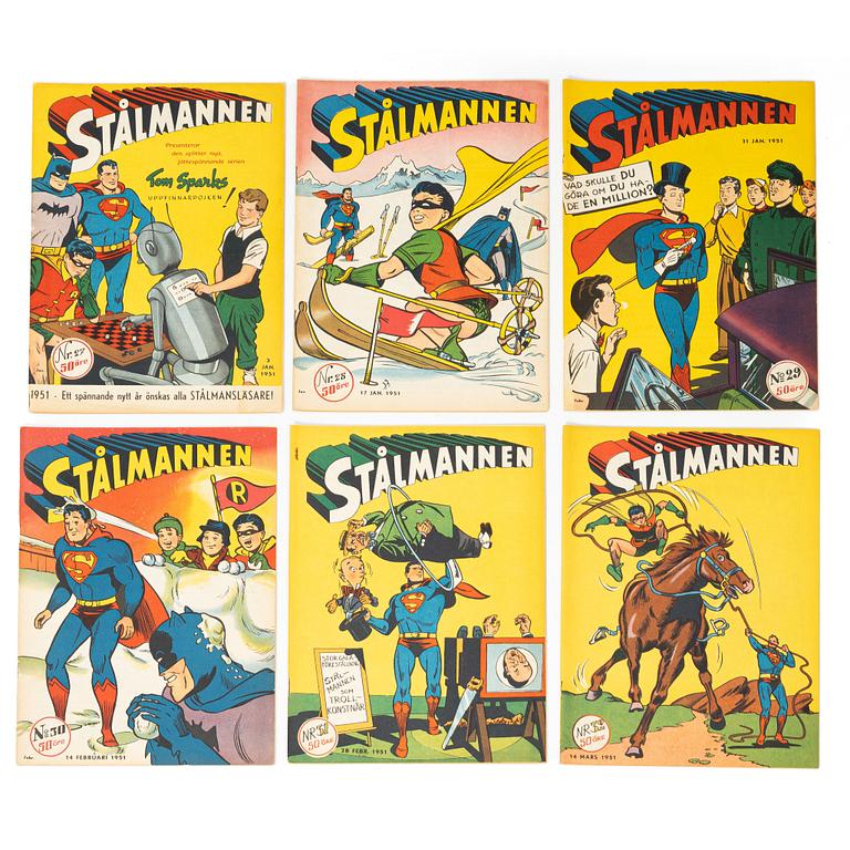 Comic books, 24, “Stålmannen”, 1951.