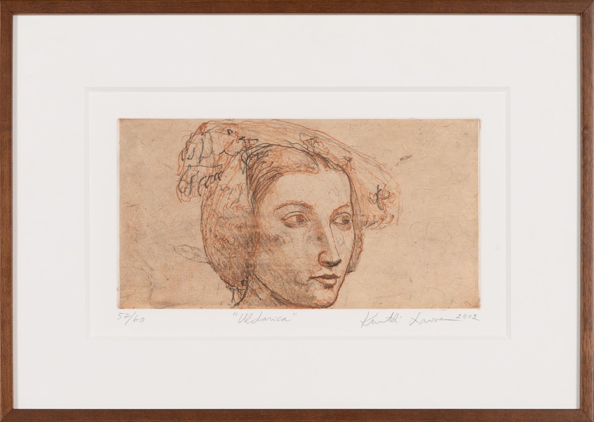 Kuutti Lavonen, soft-ground, aquatint, signed and dated 2002, numbered 57/60.