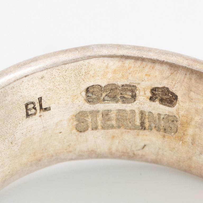 Ring sterling silver and gilded silver.