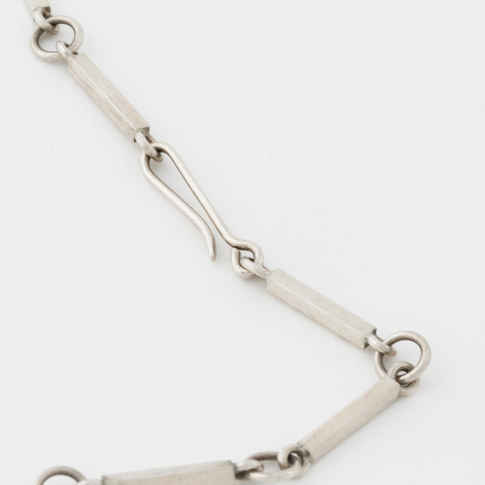 COLLIER, med bergkristall, Wiwen Nilsson, Lund 1942.
