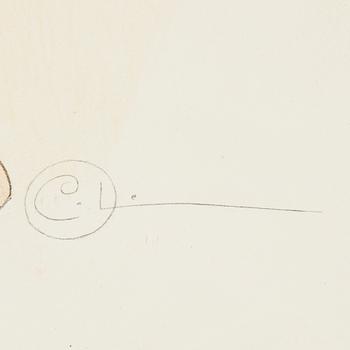 CARL LARSSON, färglitografi, tryckt signatur.