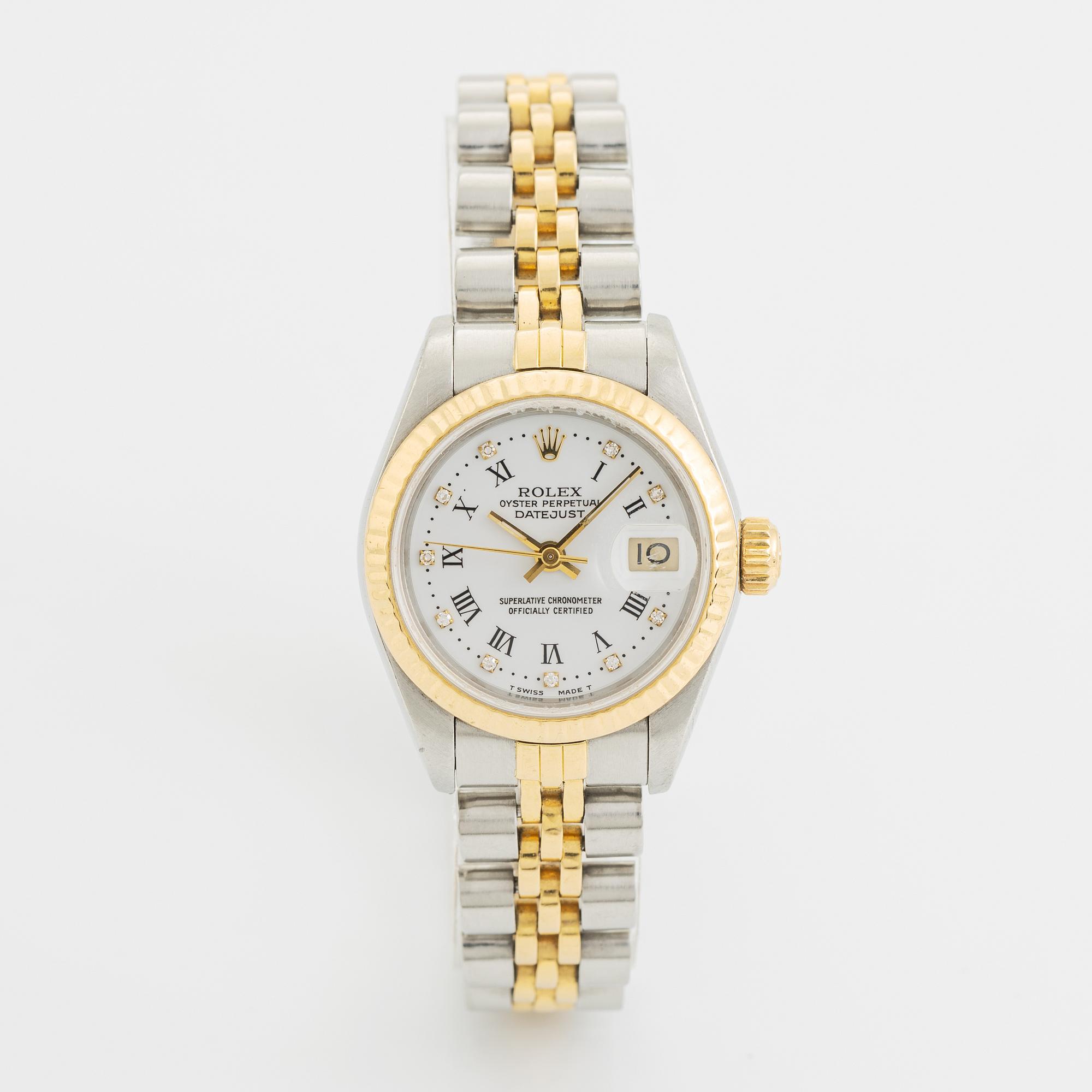 Rolex, Oyster Perpetual, Datejust, wristwatch, 26 mm.