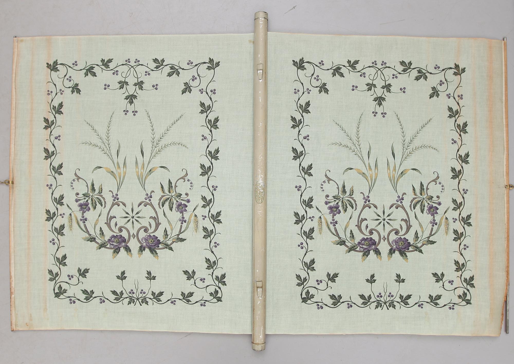 JALUSIER, 4 st, tygtryck, omkring år 1900.