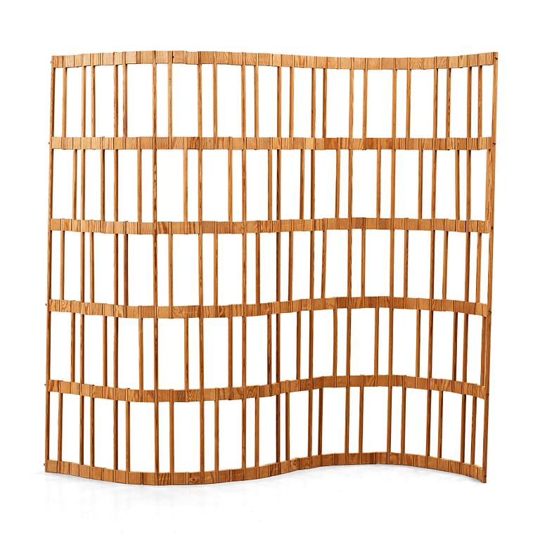 A Swedish room divider, possibly executed by the company Lublins, 1940's.