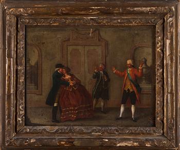 TYSK KONSTNÄR, olja på duk, 1700-talets slut.