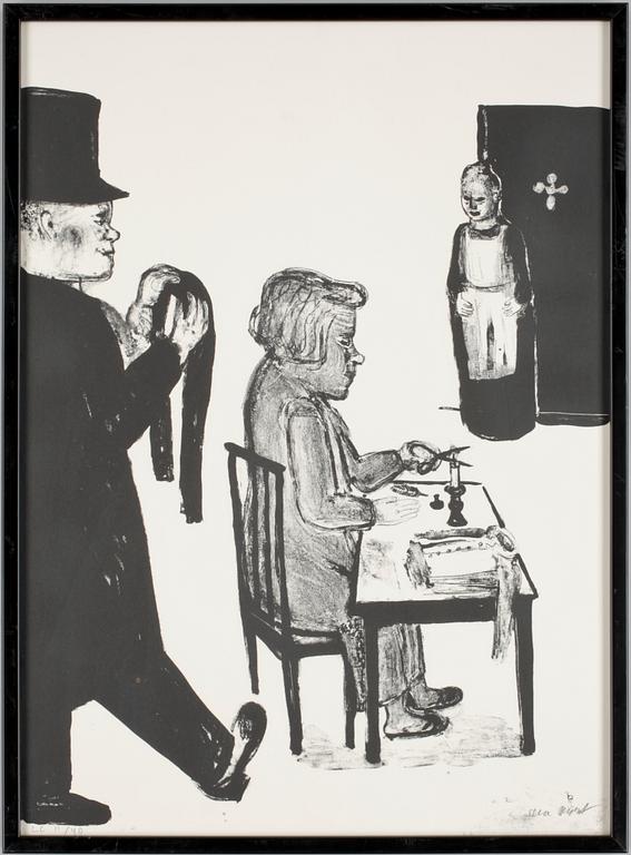 LENA CRONQVIST, litografi, sign o numr LC 11/40, bok medföljer, 1989.