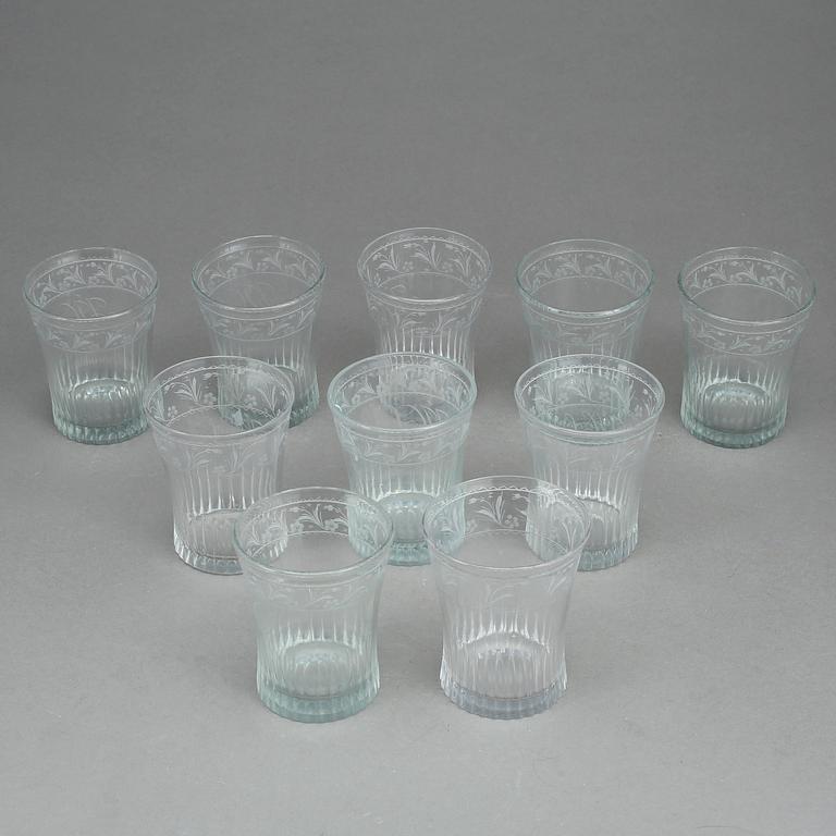 GLAS, 10 st, tidigt 1800-tal.