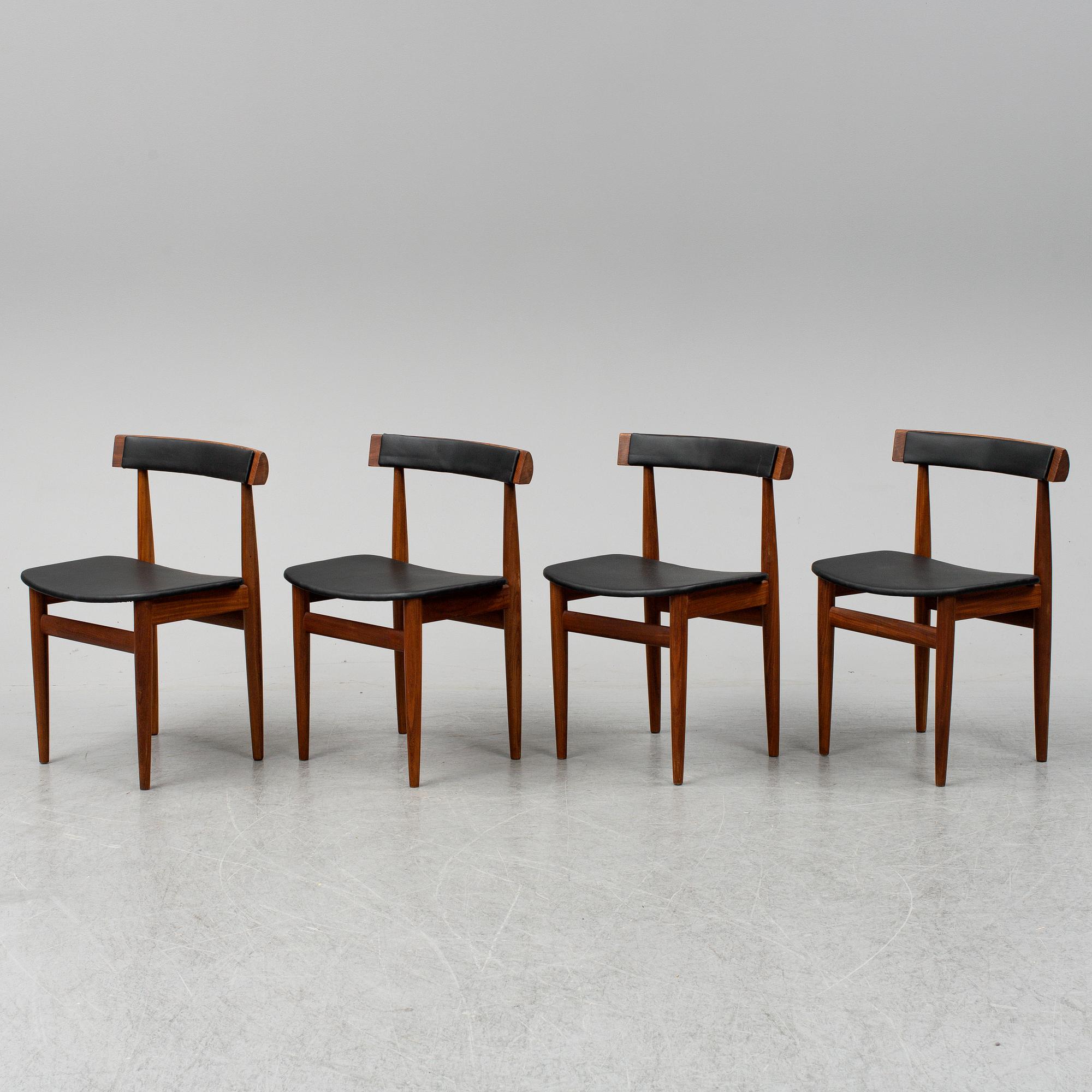 HANS OLSEN, a five-piece teak fining suite from Frem Røjle, Denmark, 1950's/60's.