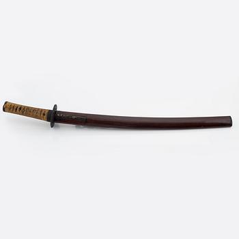 A Mumei wakizashi, Edo period, probably 18th Century.