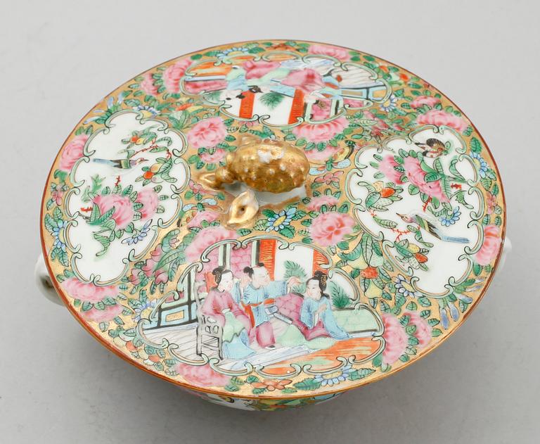 LOCKSKÅL, porslin, Kina, Kanton, 1800-tal.