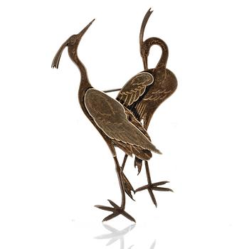 Wiwen Nilsson, Brooch, sterling silver, Lund 1966.