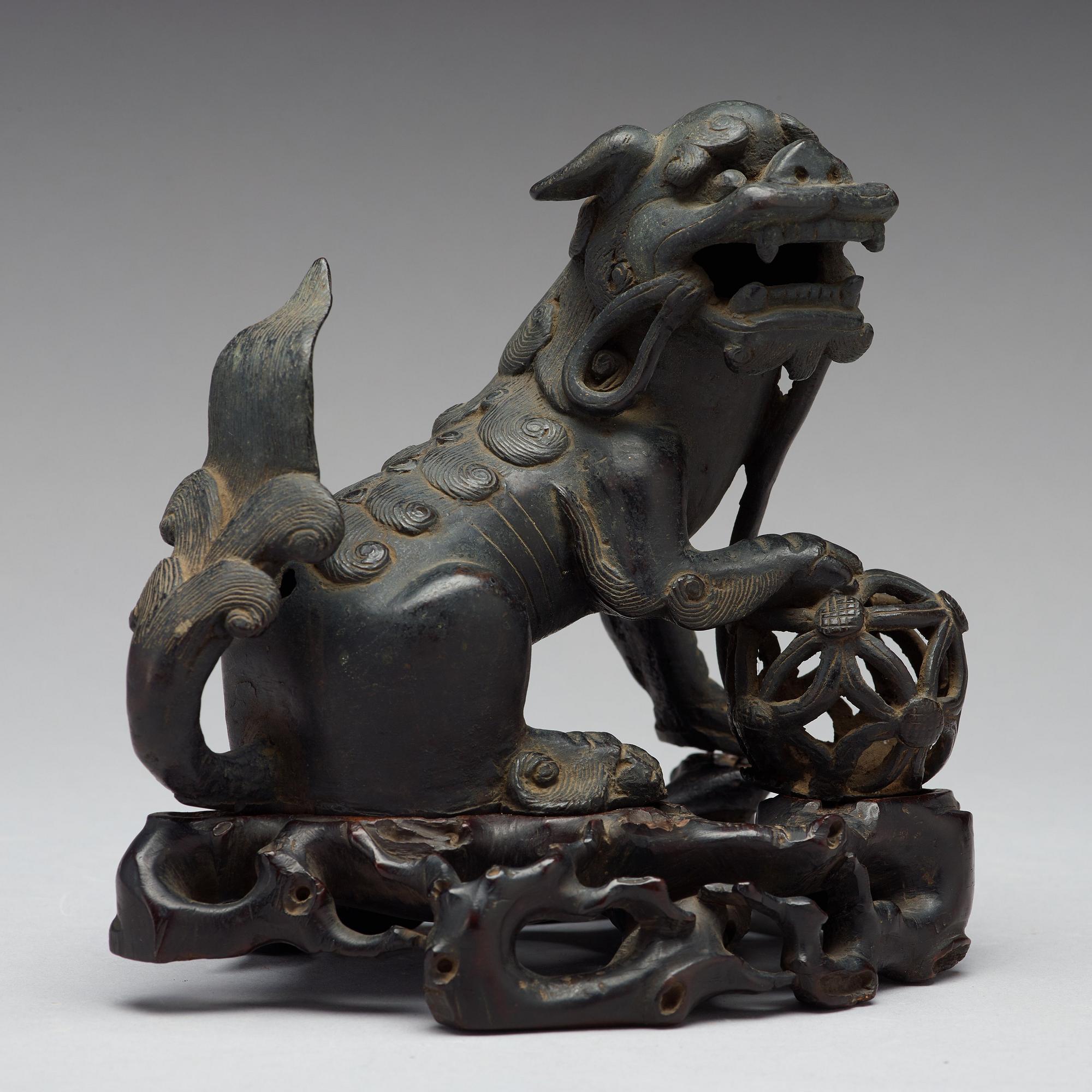 SKULPTUR, brons. Qingdynastin, 1800-tal.